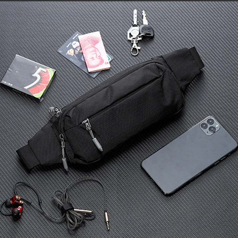 Unisex Canvas Waist Pack — Lightweight Travel & Outdoor Bum Bag
