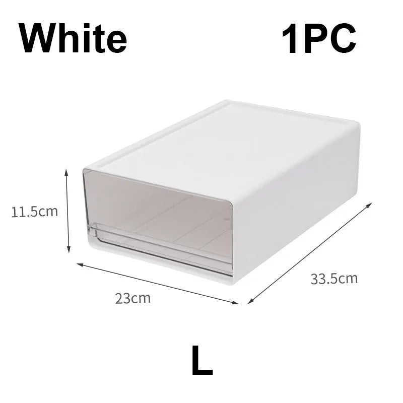 Stackable Desktop Storage Drawer — Clear Multi-Scene Organizer for Office and Home