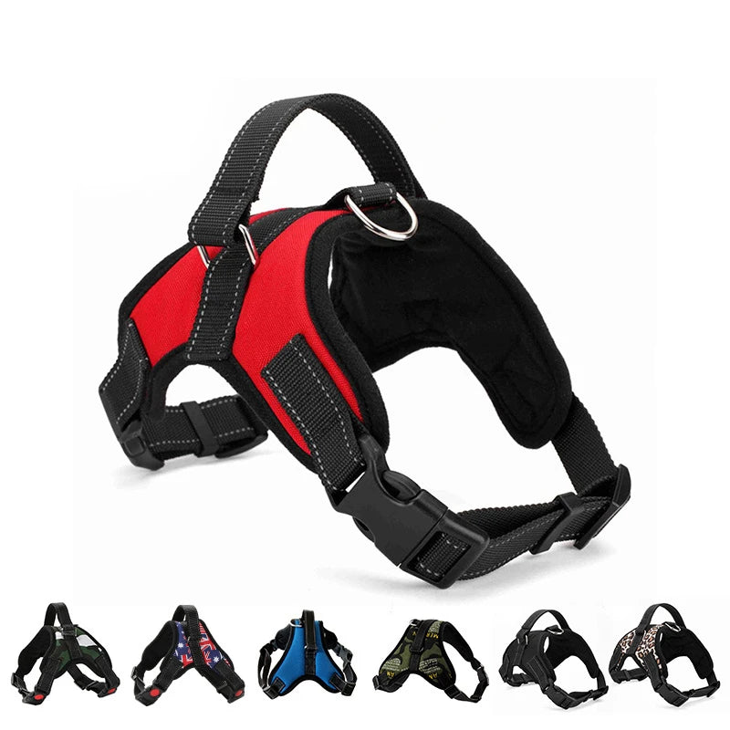 Breathable Nylon Dog Vest Harness — Adjustable Quick Release Design