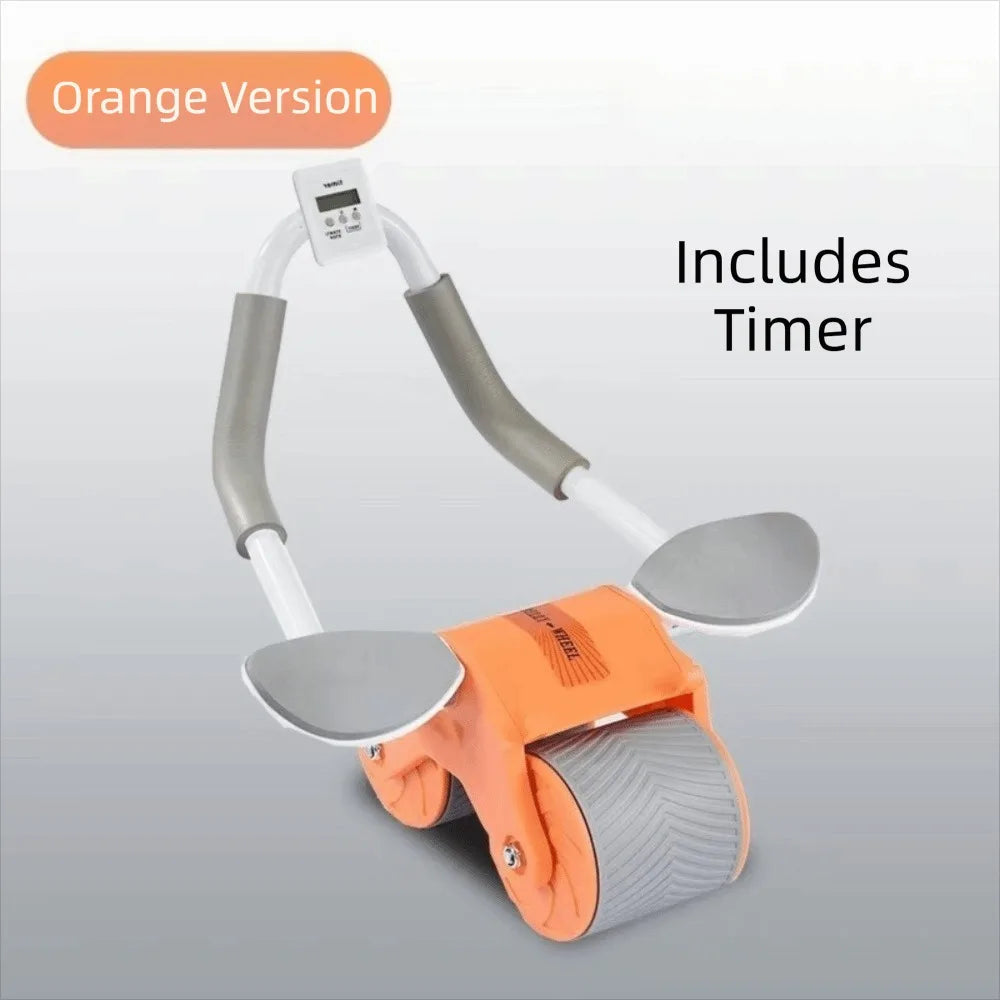 Automatic Rebound Ab Roller Wheel — Core Trainer with Knee Mat