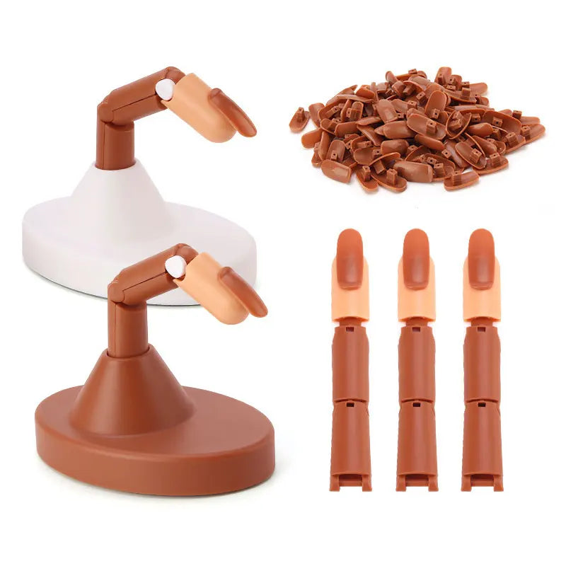 Nail Training Practice Hand — Manicurist Training Model with Base