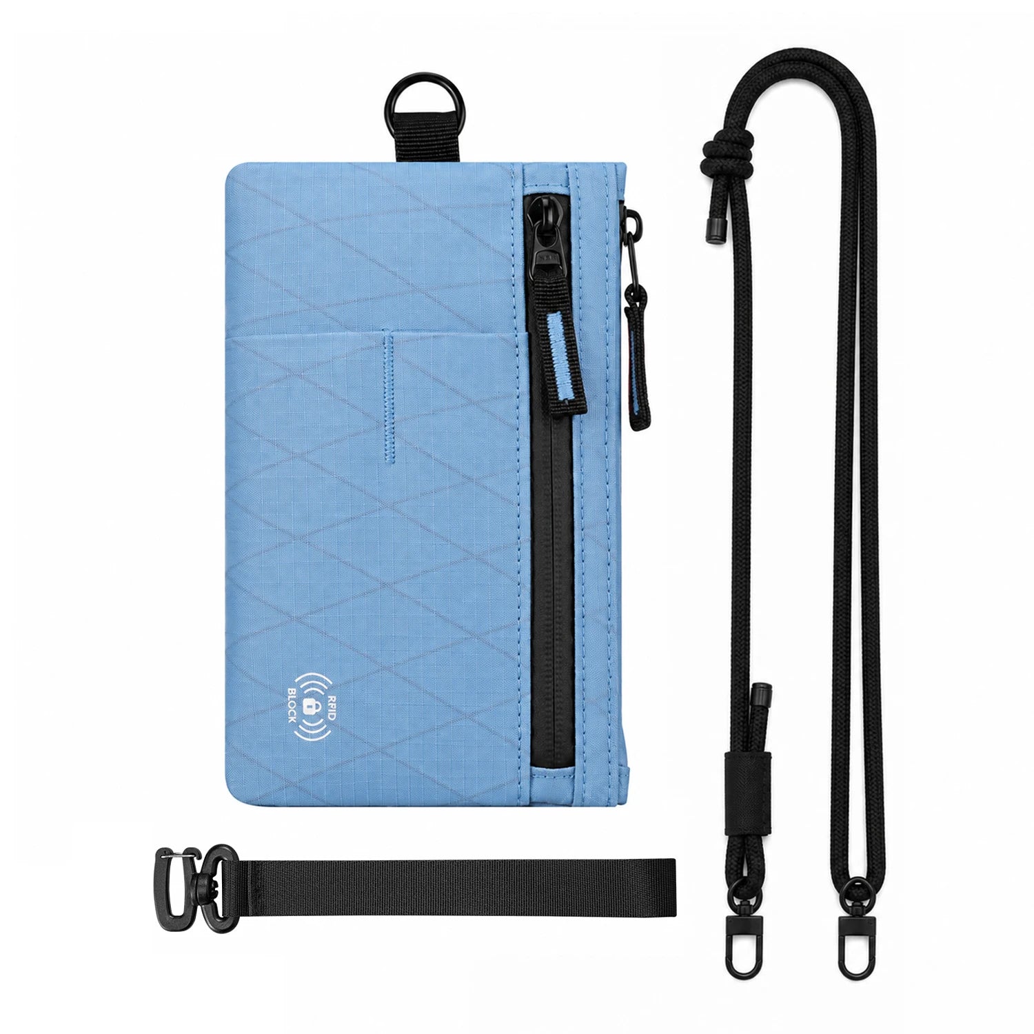RFID Blocking Travel Wallet — Unisex Wrist Organizer & Clutch Bag