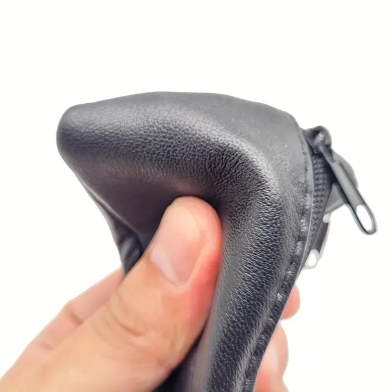 Compact PU Leather Coin Purse — Small Zippered Wallet & Key Holder
