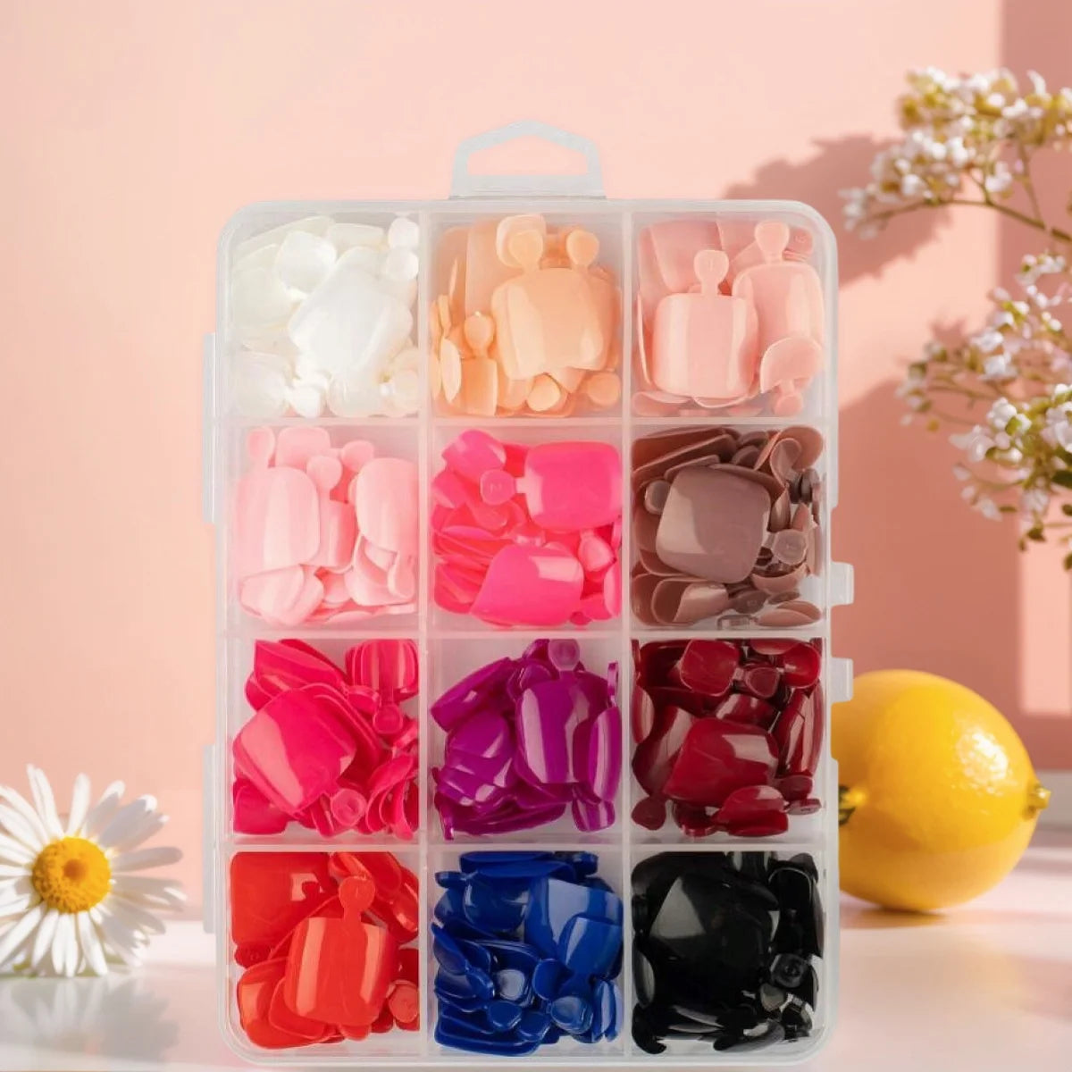 MAFANAILS Solid Color Press On Toenails — Short Square Full Cover Tips