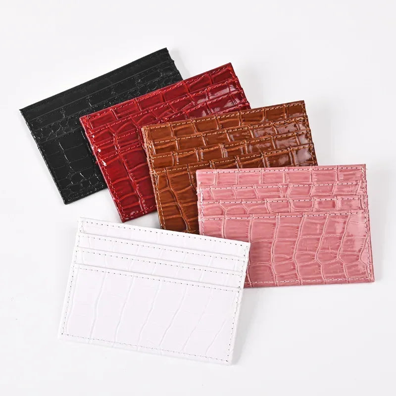 eTya Slim PU Leather Card Holder — Minimalist Wallet for Business and Students