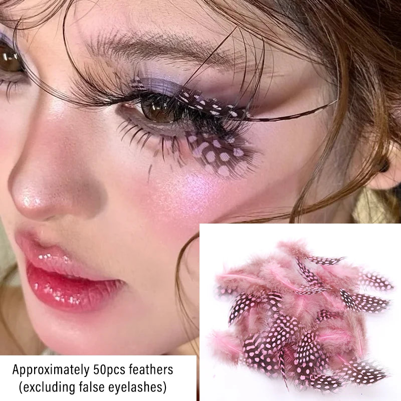 Artistic Butterfly Feather Eyelash Decor — Creative DIY Makeup Accents