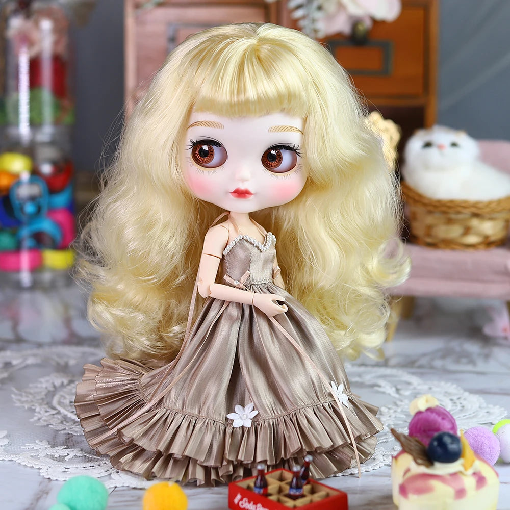 DBS Premium Evening Dress — Minimalist 1/6 Scale Doll Clothing