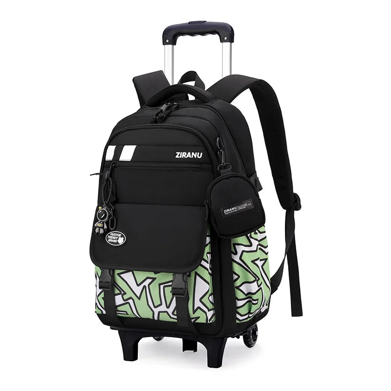 Children's Wheeled School Backpack — Rolling Trolley Bag for Students