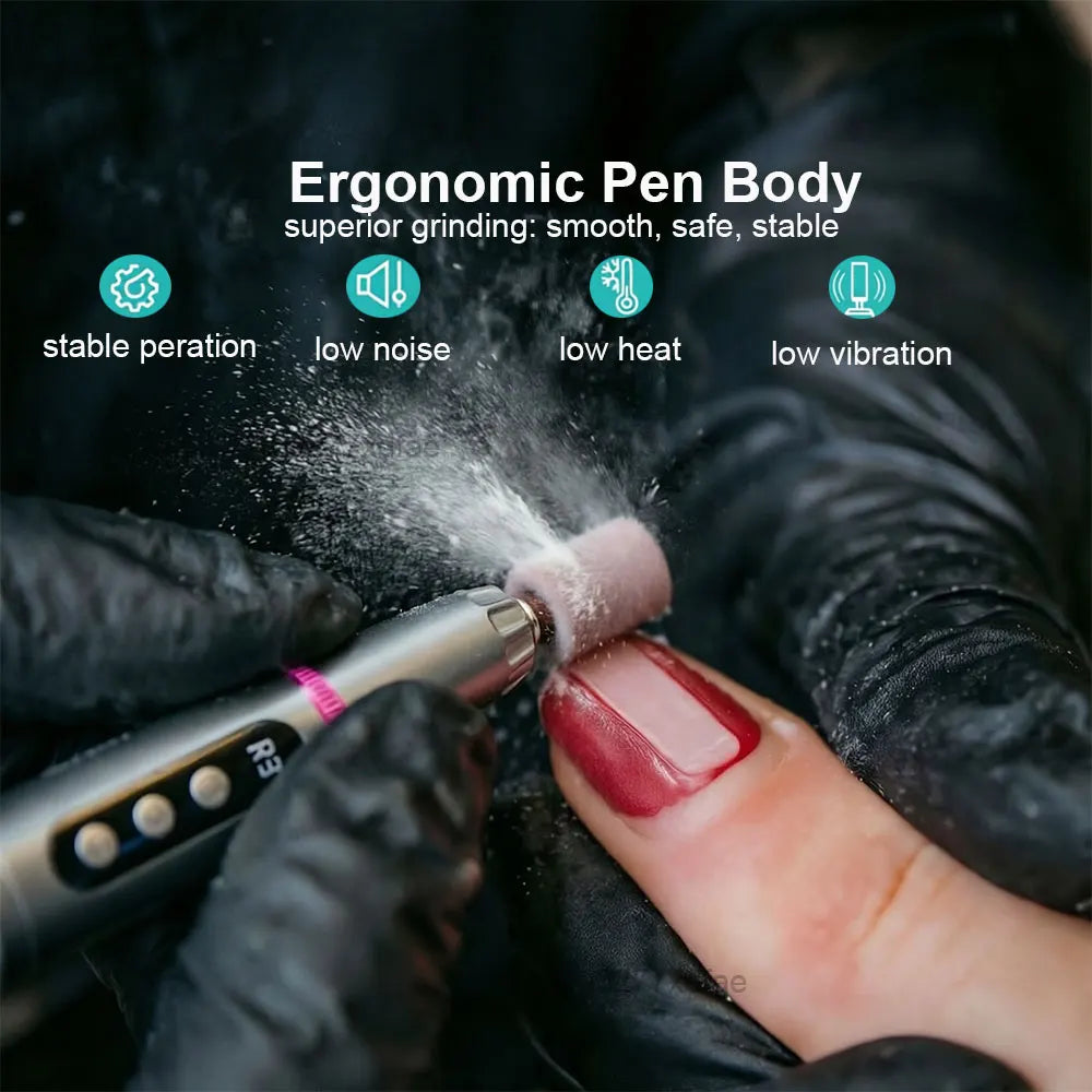 PEICON Electric Nail Drill & UV Lamp — 2-in-1 Cordless Manicure Tool