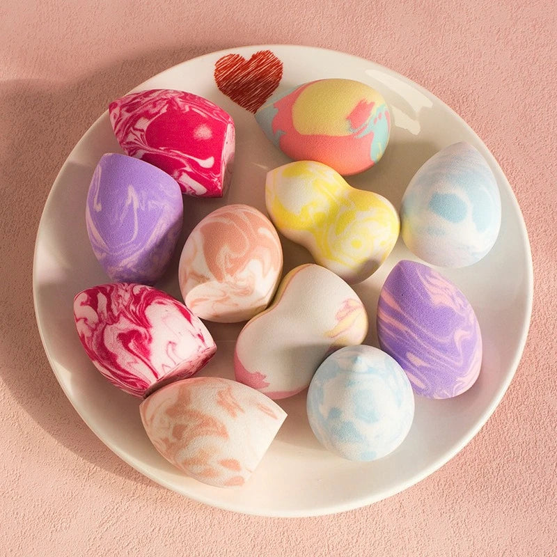Marble Pattern Makeup Sponge — Ultra Soft Teardrop Beauty Blender