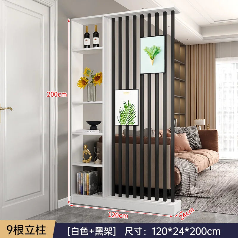 Modern Simple Room Divider — Elegant Wood Entrance Screen & Partition