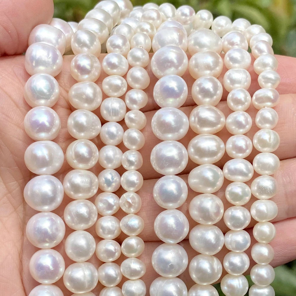 Natural Freshwater Pearl Beads — Irregular Shape Loose Pearls for DIY Jewelry