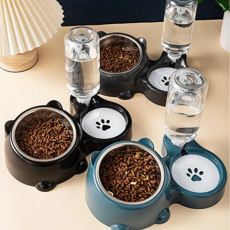 Automatic Pet Feeder and Water Dispenser — Integrated Feeding System for Cats and Dogs