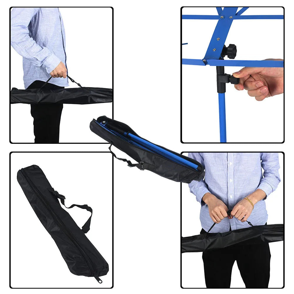 IRIN Foldable Music Sheet Stand — Adjustable Stainless Steel Tripod