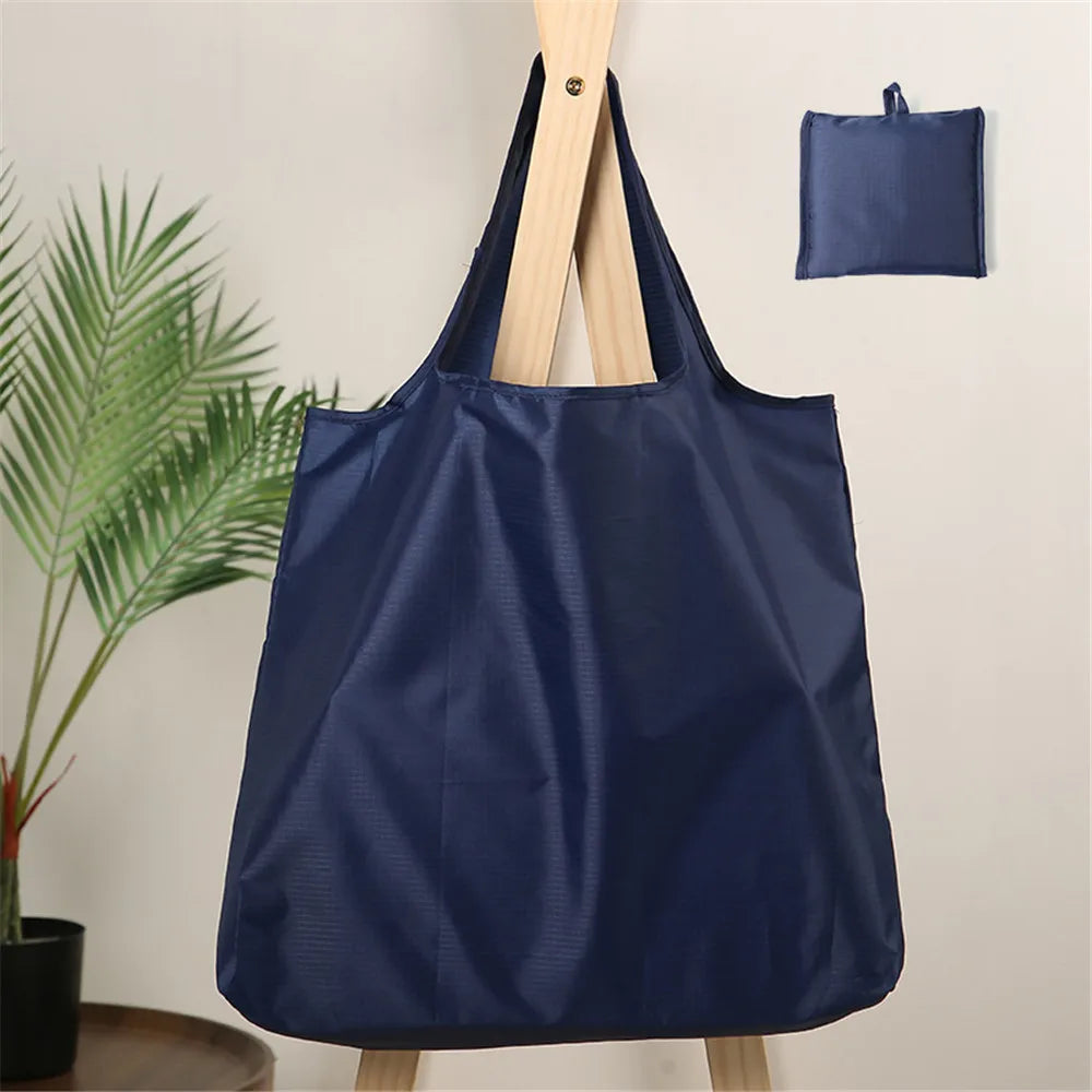 Reusable Oxford Cloth Shopping Bag — Foldable & Machine Washable Tote