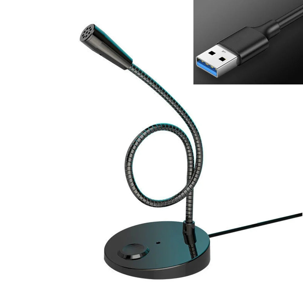 Fanmuran Desktop Condenser Microphone — Noise Reducing Wired Speech Mic