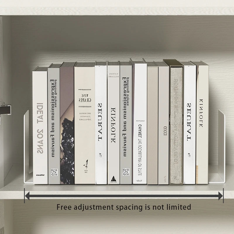 Metal Bookends — Heavy Duty Shelf Organizers for Home Office