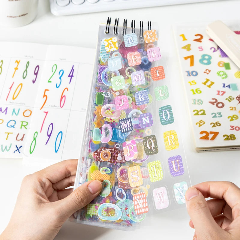 Small Embellishment Stickers — 50 Piece Set for Scrapbooking & Journals