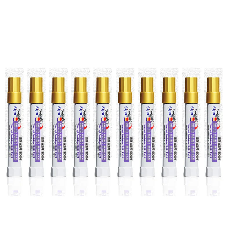 Solid Paint Pen Set — Waterproof & High Temperature Resistant Markers