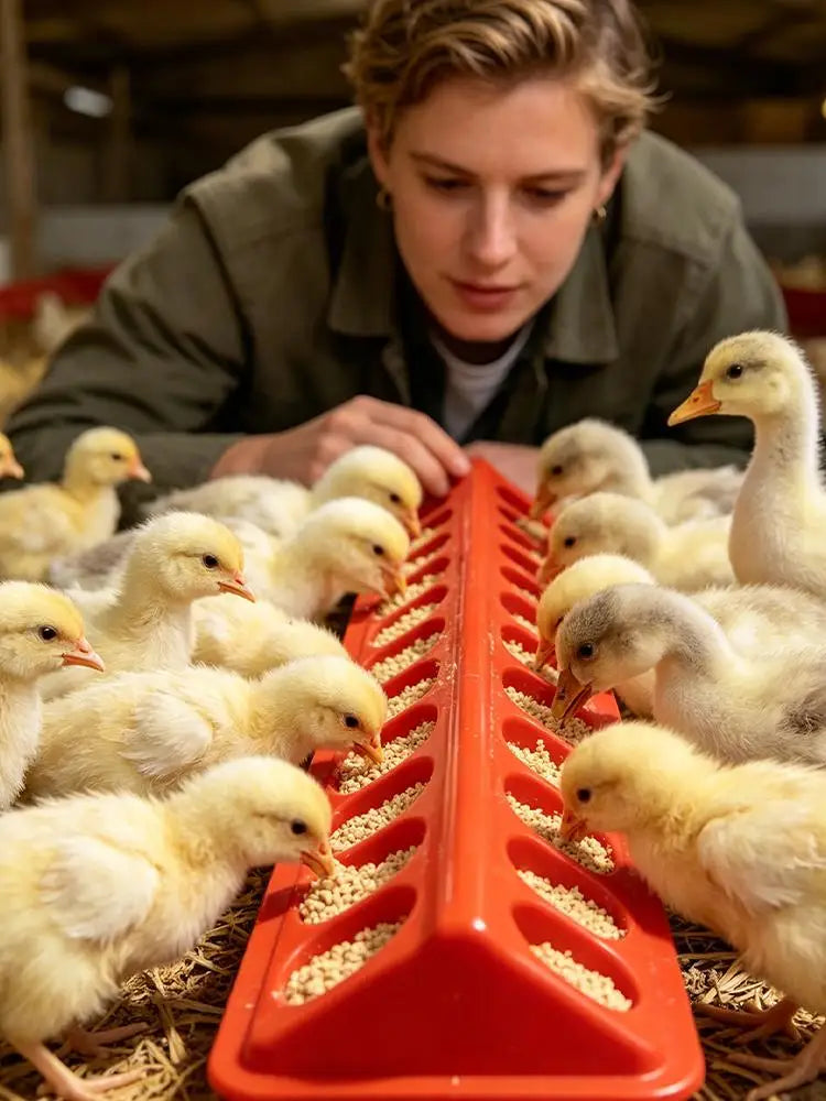 Multi-Bird Poultry Feeder — Spill-Proof Weather-Resistant Station