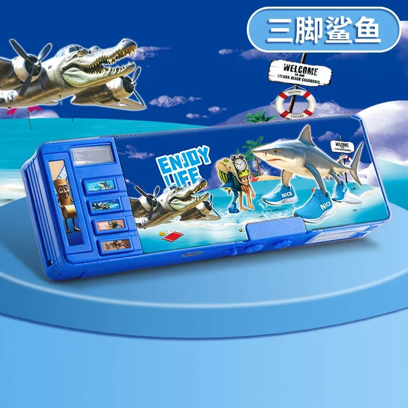 DBYC Multi-Function Pencil Case — Combination Lock with Calculator & Sharpener