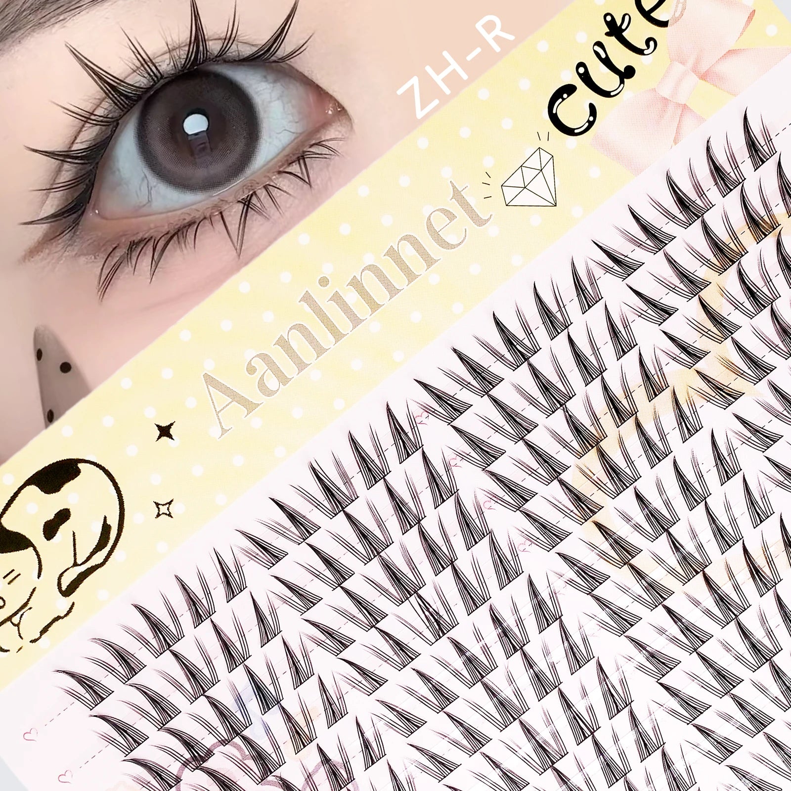 Anlinnet DIY False Eyelashes — Natural Length Reusable Individual Lashes