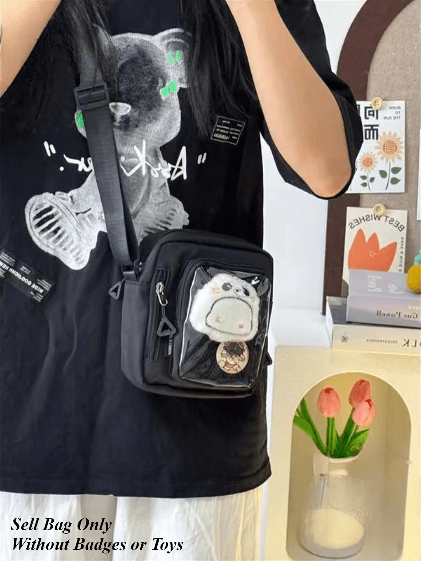 Mini Transparent Crossbody Bag — DIY Display Purse for Phone and Essentials