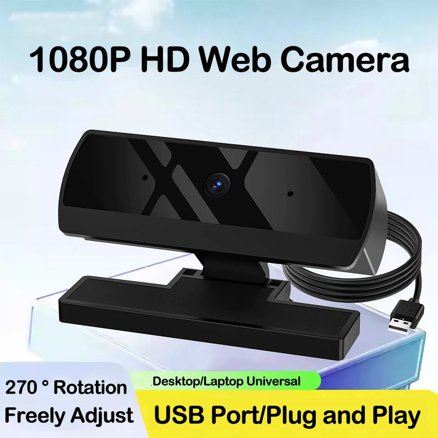 kebidumei HD 1080P Webcam — Autofocus USB Camera with Microphone
