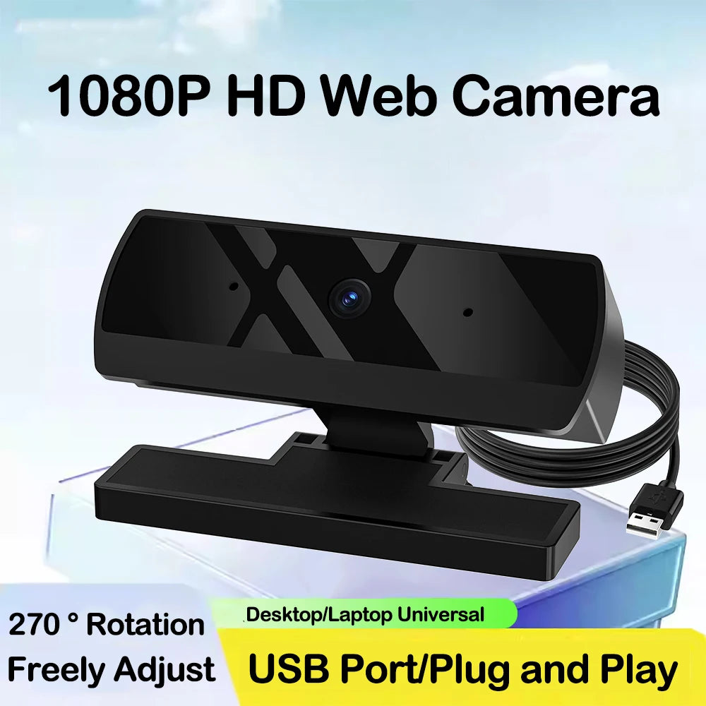 kebidumei HD 1080P Webcam — Autofocus USB Camera with Microphone