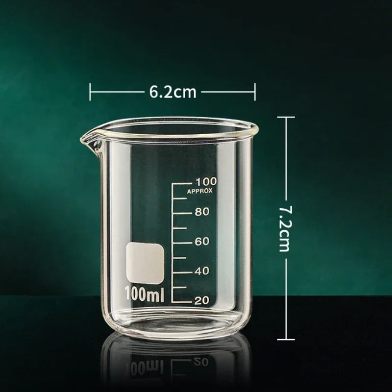 Borosilicate Glass Measuring Cup — Heat-Resistant Graduated Beaker