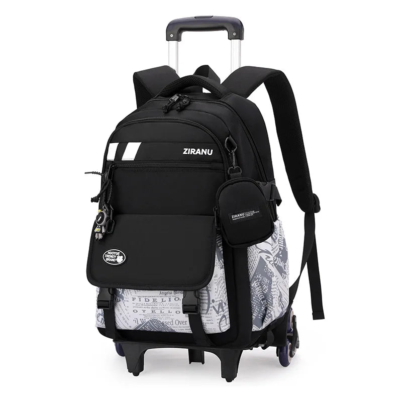 Children's Wheeled School Backpack — Rolling Trolley Bag for Students