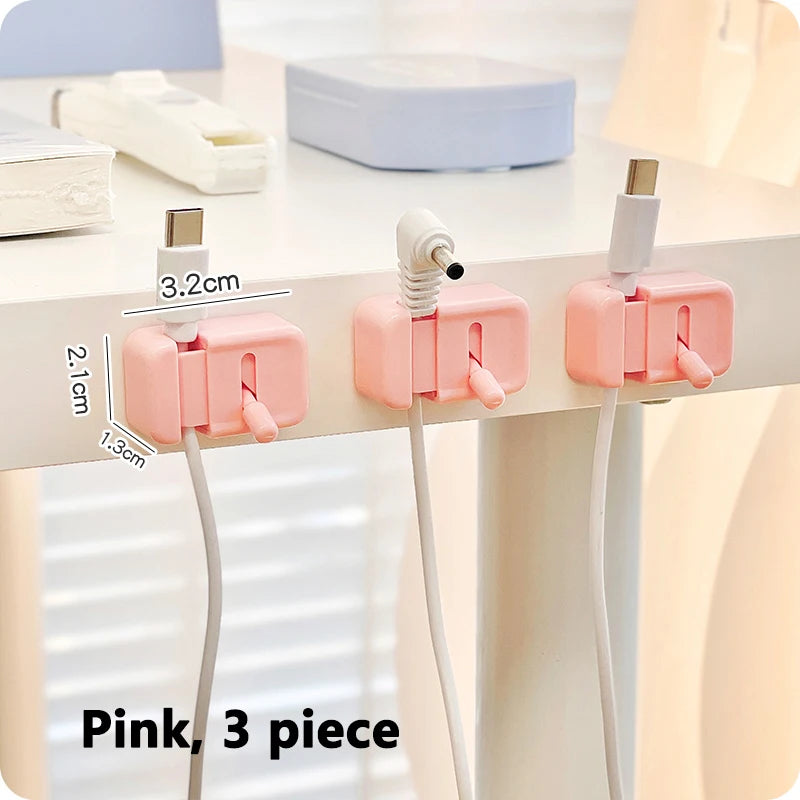 Edge-Mounted Cable Management Clip — No-Drill Cord Organizer for Desks