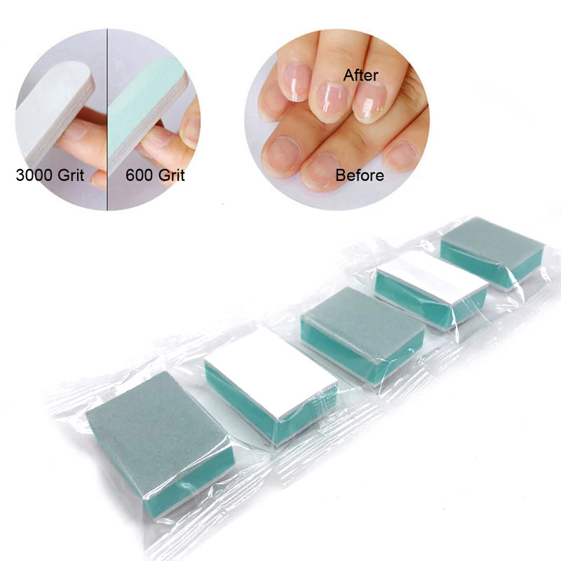 Double Sided Nail Buffer Blocks — Professional Manicure & Pedicure Tool