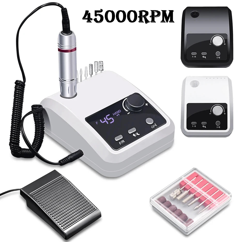 DING YOU YOU Professional Electric Nail Drill — 45000 RPM High Speed Manicure Machine