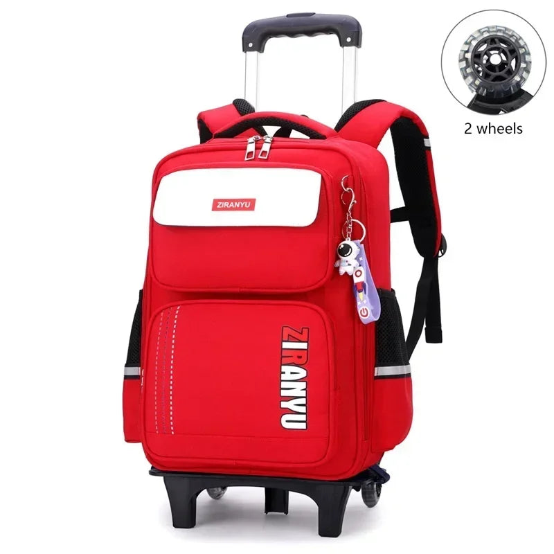 Student Rolling Backpack — Multi-Functional Trolley Bag for Primary School