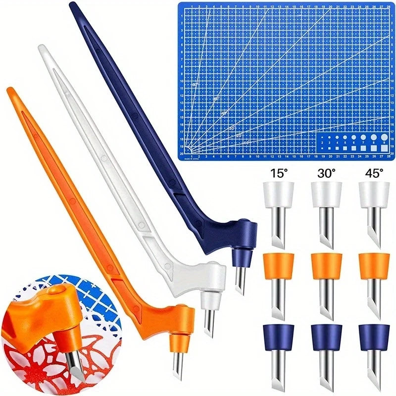 Craft Cutting Pen Tool — 360 Degree Rotating Blade for Precision Art