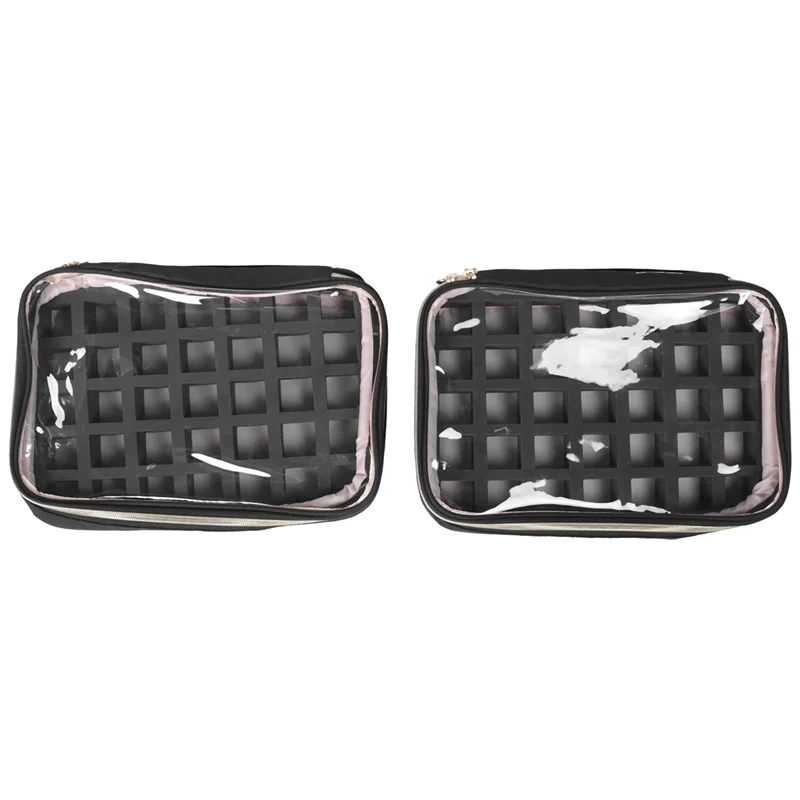 Nail Polish Storage Organizer — Multi-Compartment Tool & Bottle Case