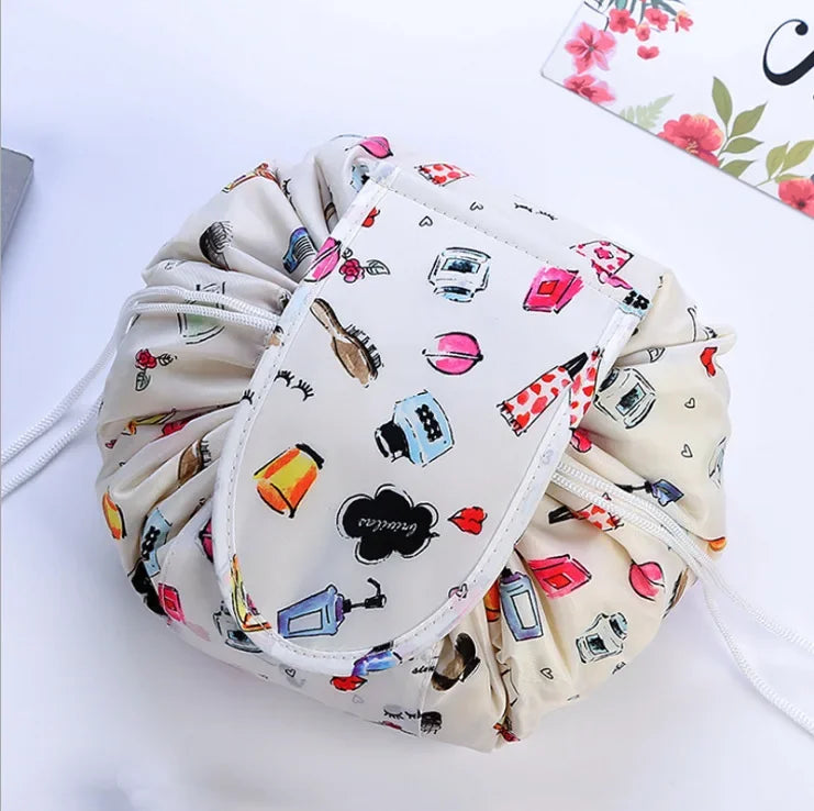 Drawstring Cosmetic Bag — Waterproof Travel Makeup Pouch & Organizer