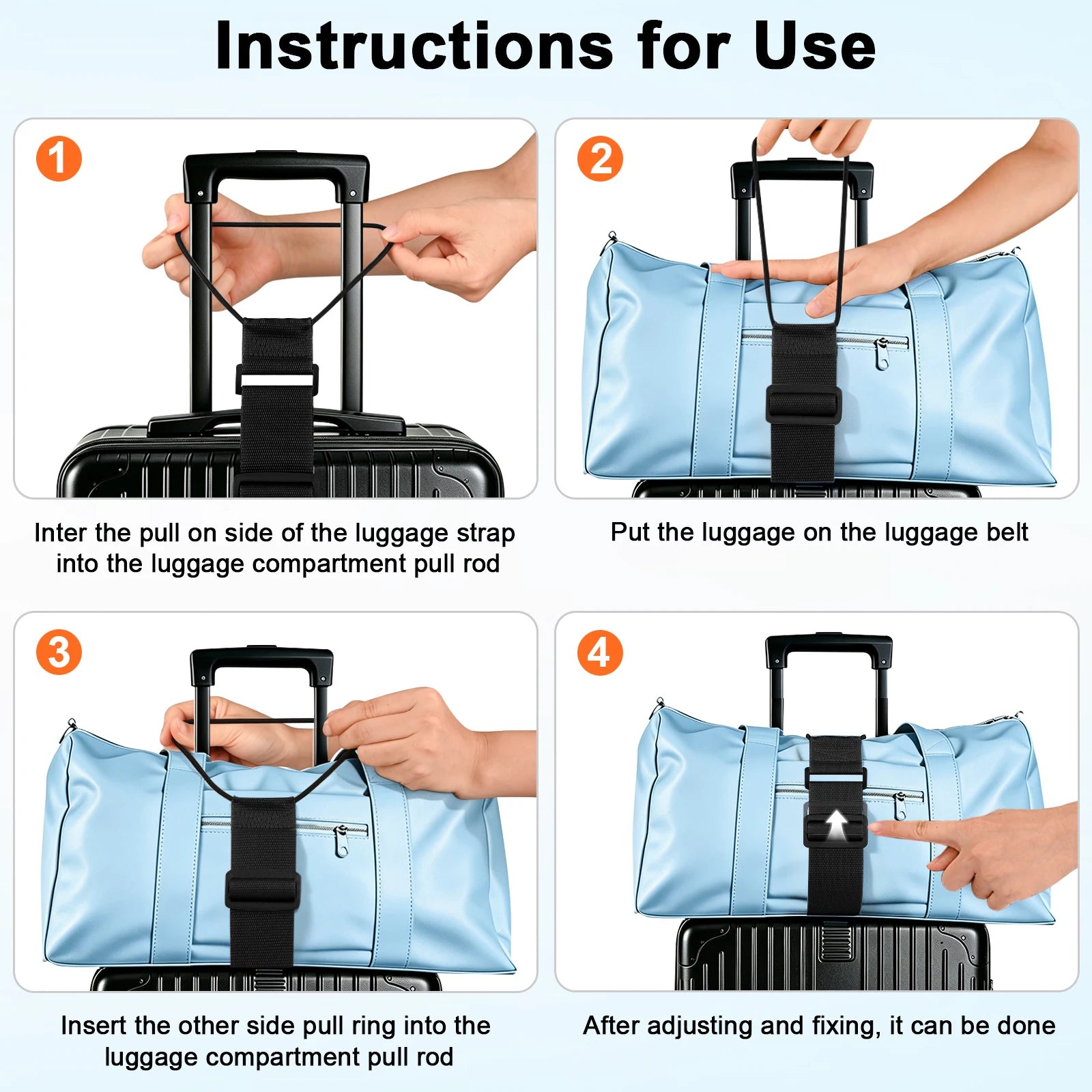 GOT-TOG Adjustable Luggage Strap — Secure Travel Suitcase Belt