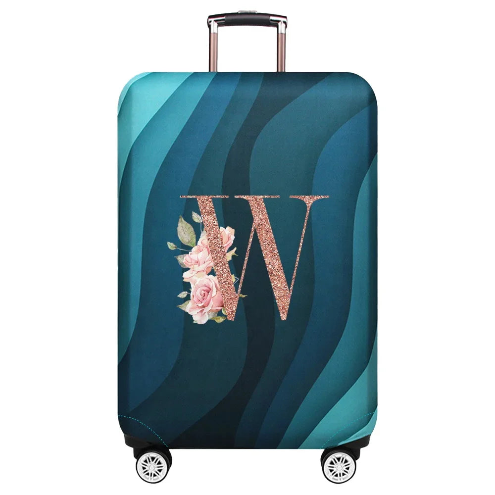 Stretch Luggage Protector Cover — Decorative Suitcase Guard for Travel