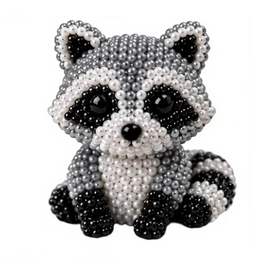 DIY 3D Beaded Animal Craft Kit — Handmade Miniature Art Set for Stress Relief