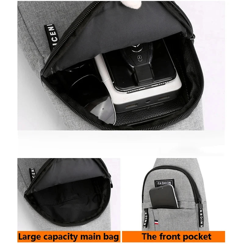 RPXBGUCKARHG Sling Chest Bag — Casual Oxford Cloth Messenger Bag