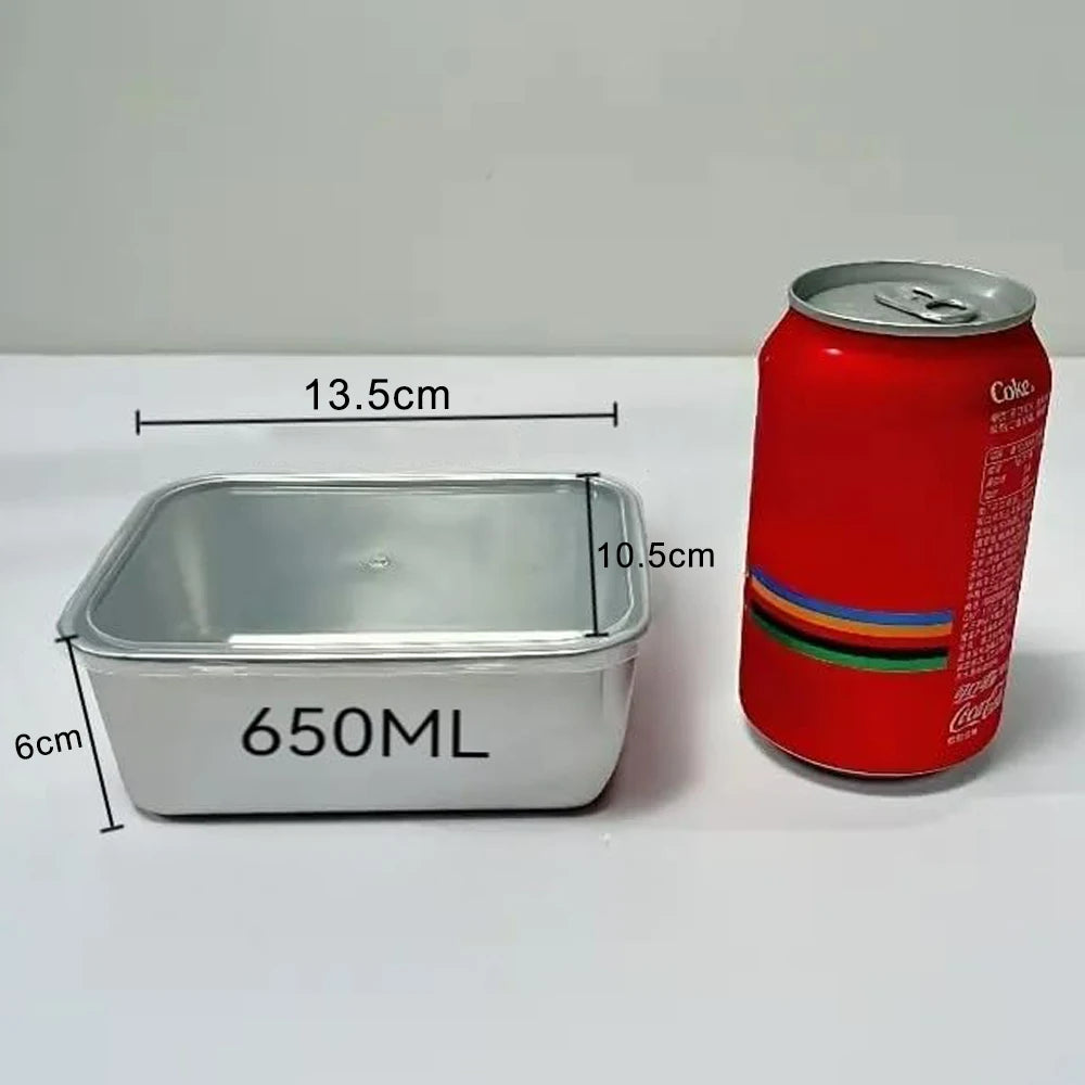 Stainless Steel Food Storage Container — Airtight Kitchen Organizer with Lid