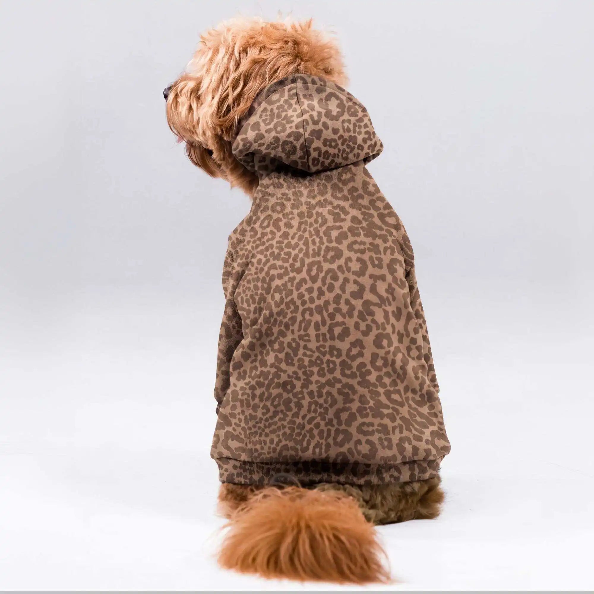 Warm Pet Hoodie — Soft Cotton Blend Sweatshirt with Leash Opening