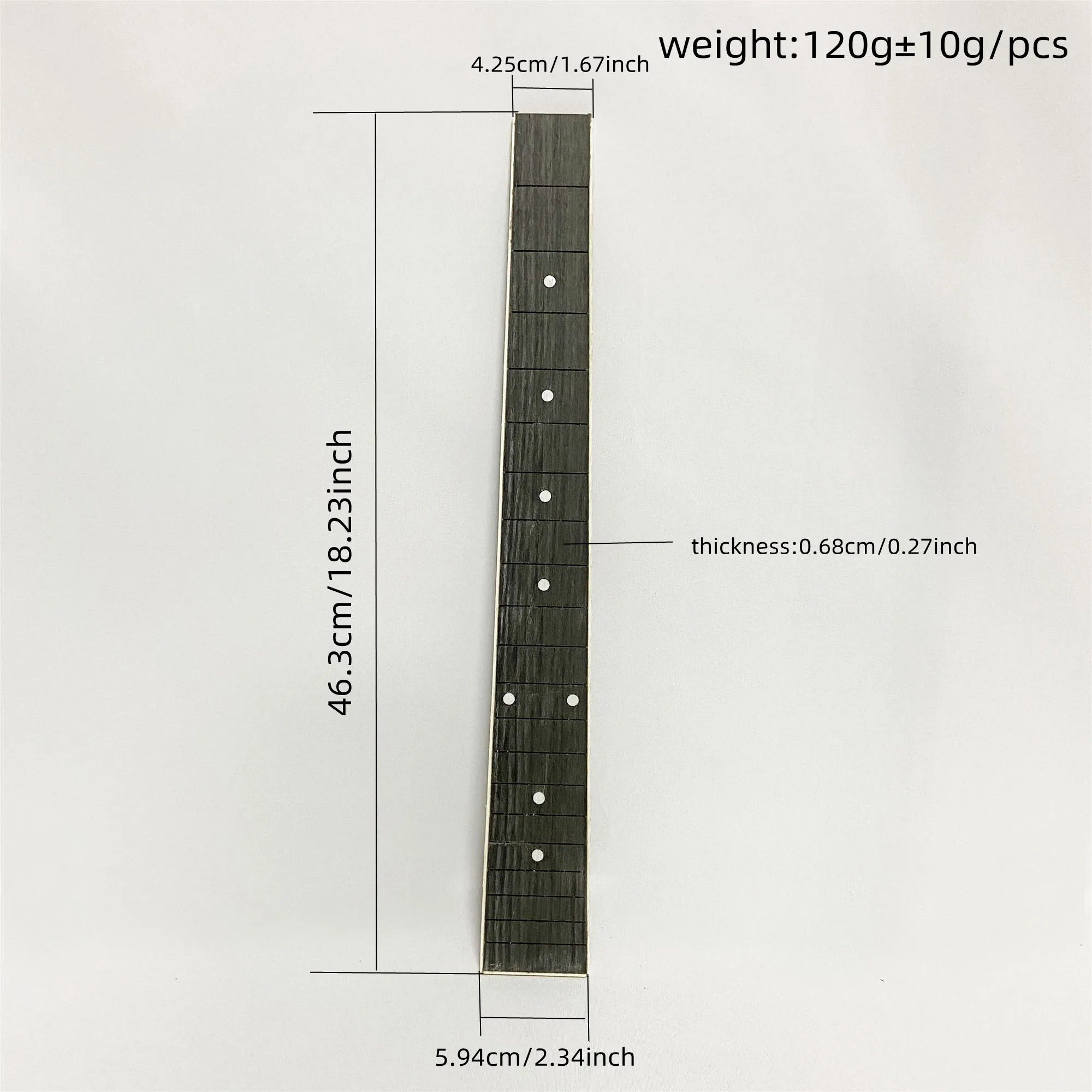 41-Inch Acoustic Guitar Rosewood Fingerboard — Curved Wood with Dot Inlays