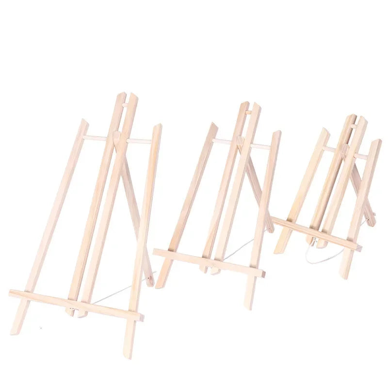 Wooden Desktop Easel — Foldable Adjustable Display Stand for Art & Decor