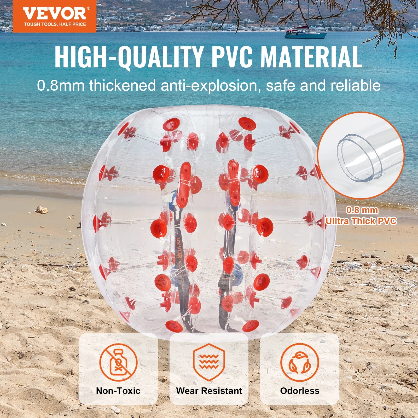 SucceBuy Inflatable Bumper Balls — Durable Body Sumo Zorb Toy for Adults
