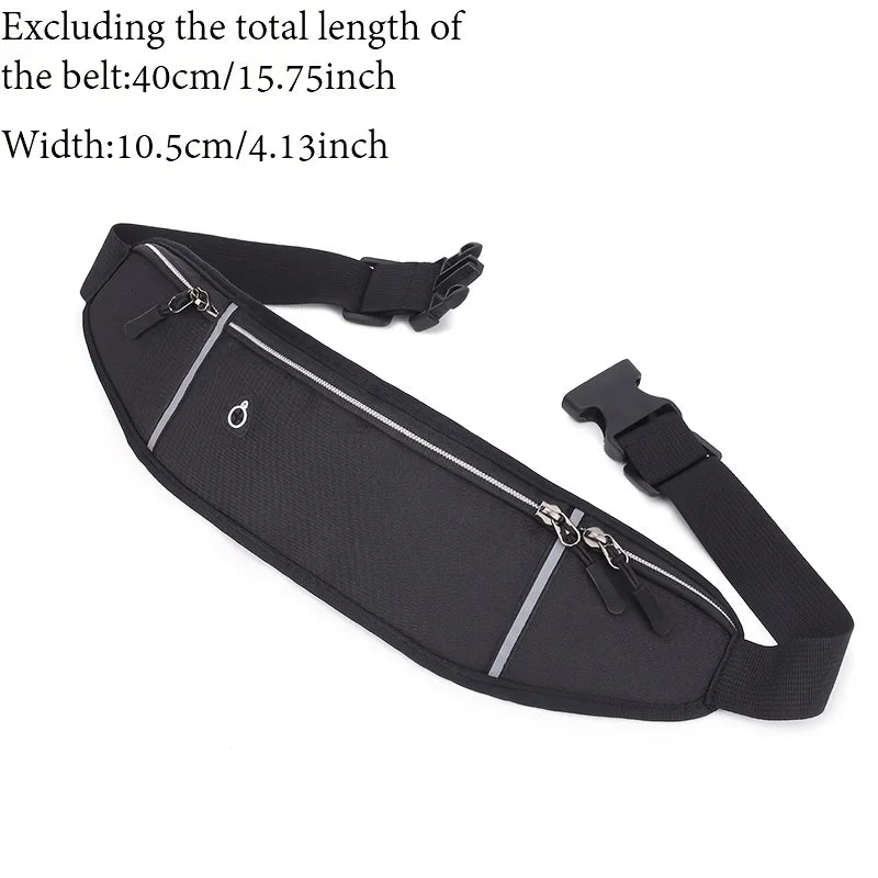 Unisex Outdoor Waist Bag — Practical Storage Pouch for Running and Travel