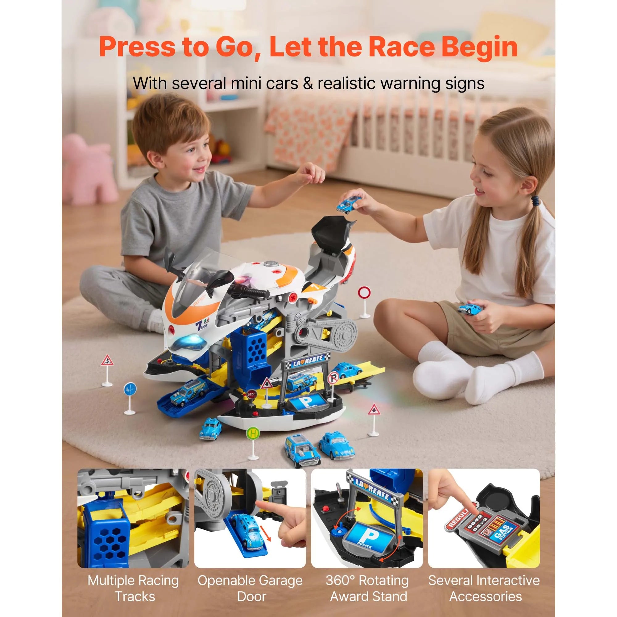SucceBuy Motorcycle Engine Mechanic Set — 25-Piece STEM Repair Toy