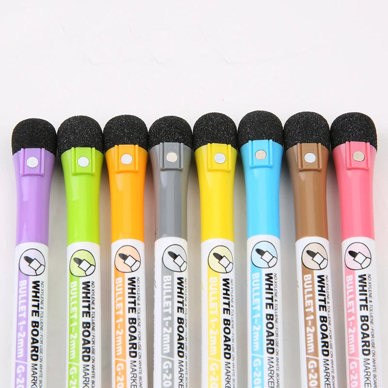 lqcrwoc Magnetic Whiteboard Markers — Erasable Dry Erase Pens for School & Home